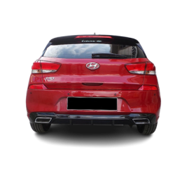 Hyundai I30 (2017-2018) Arka Tampon - Difüzör (Plastik)